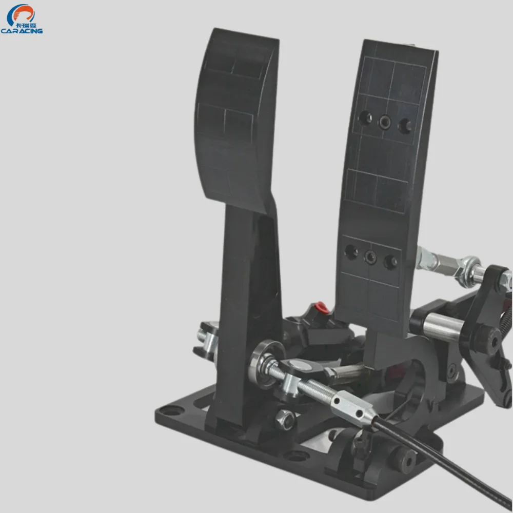 

New Caracing CNC Aluminum Brake Assembly 2 Pedal Box Kit 0.625 Inch 1.0 Inch Adjustable Track Drift Performance Cars OEM