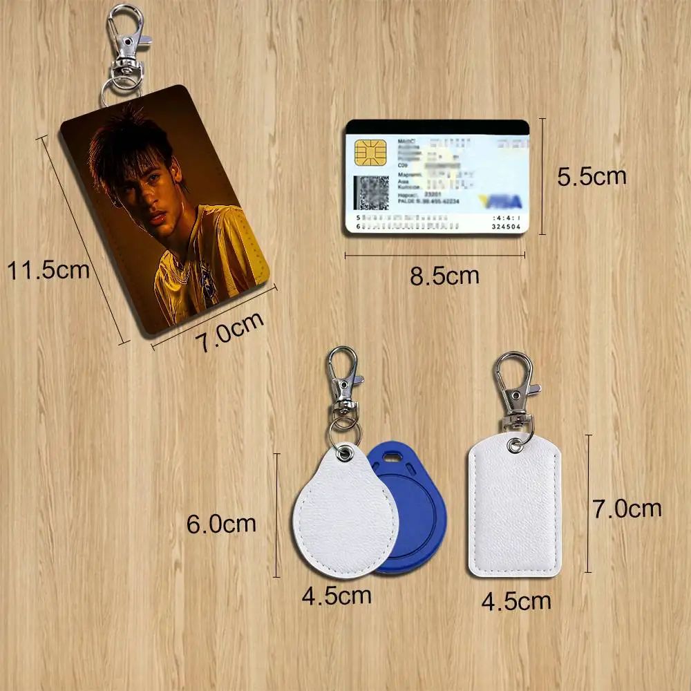 Brazil national team Neymar Jr Holder For Bank Business Work Card Holder Student Card Case Bus Card Keychain