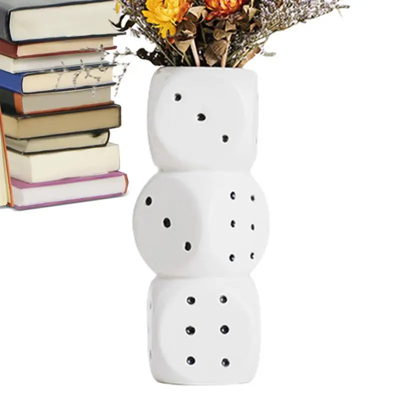 Dice Vase For Flowers Triple Dice Vase Decorative Vase For Flowers Dried Flowers Fireplace Room Decor Bedroom