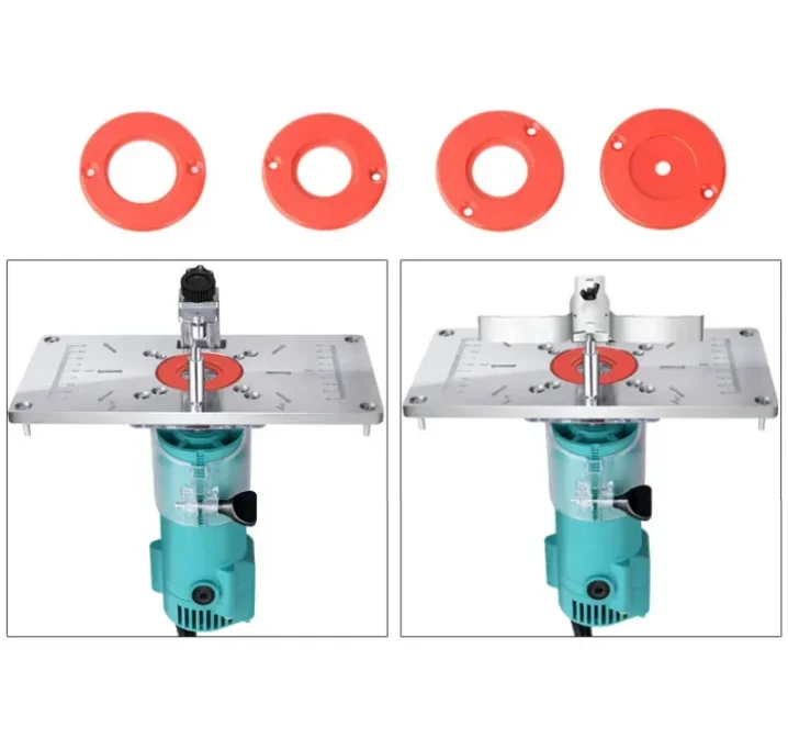 Aluminium Carpenty Router Table Insert Plate Multifunctional Woodworking Benches Carpenter Trimming Machine Engraving Board