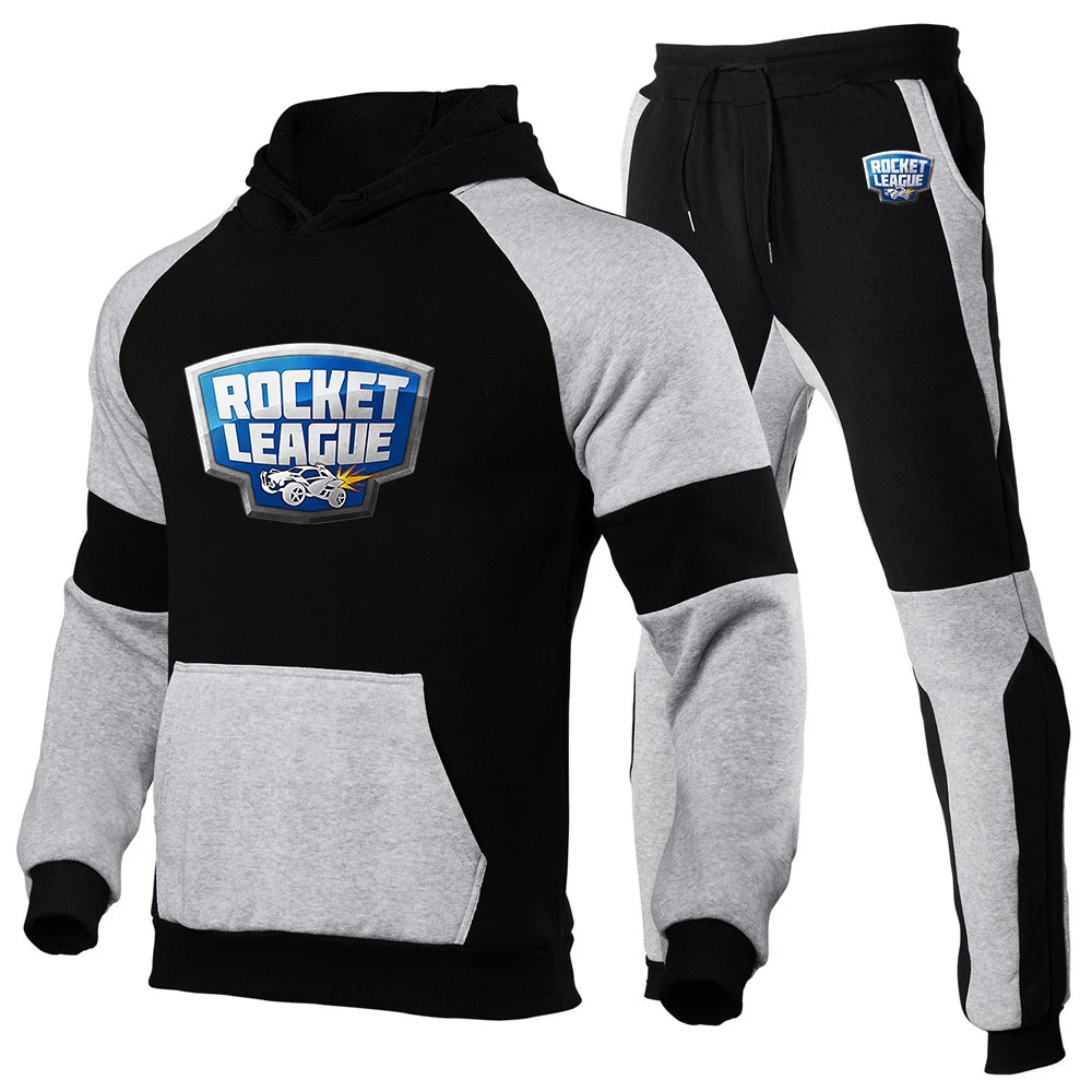 2024 Rocket League Logo Spring Autumn New Print Men Fashion Casual Outdoor Jogging Hooded Sets Sports Luxury Hoodie + Pants Suit