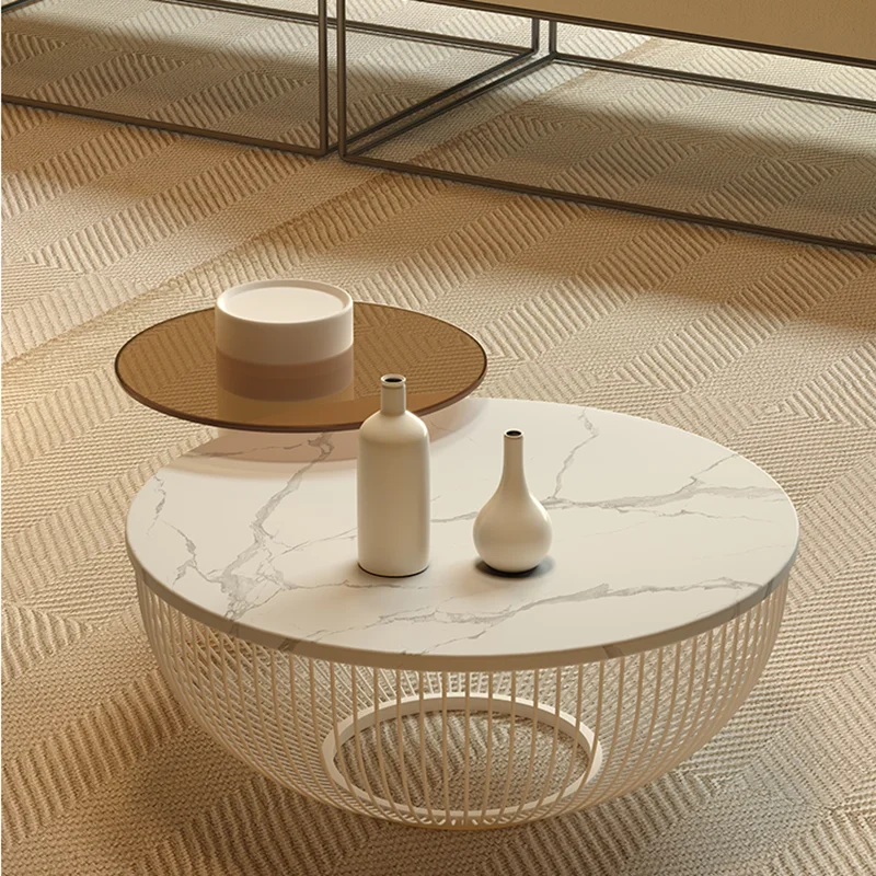 

Modern Design Coffee Tables Living Room Luxury Round Coffee Tables Side Tables Muebles Para El Hogar Decoration Accessories