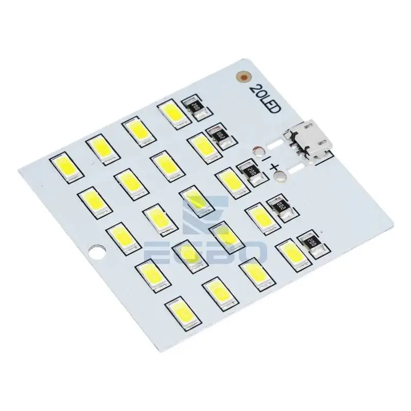 1~10PCS EGBO 5730 smd 5V 430mA~470mA White Mirco Usb 5730 LED lighting panel USB mobile light Emergency light night light