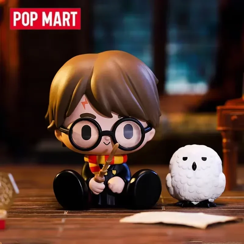 POPMART هاري بوتر الساحرة العالم الحيوانات سلسلة صندوق أعمى اللعب Kawaii أنيمي عمل الشكل Caixa Caja مفاجأة حقيبة الغموض