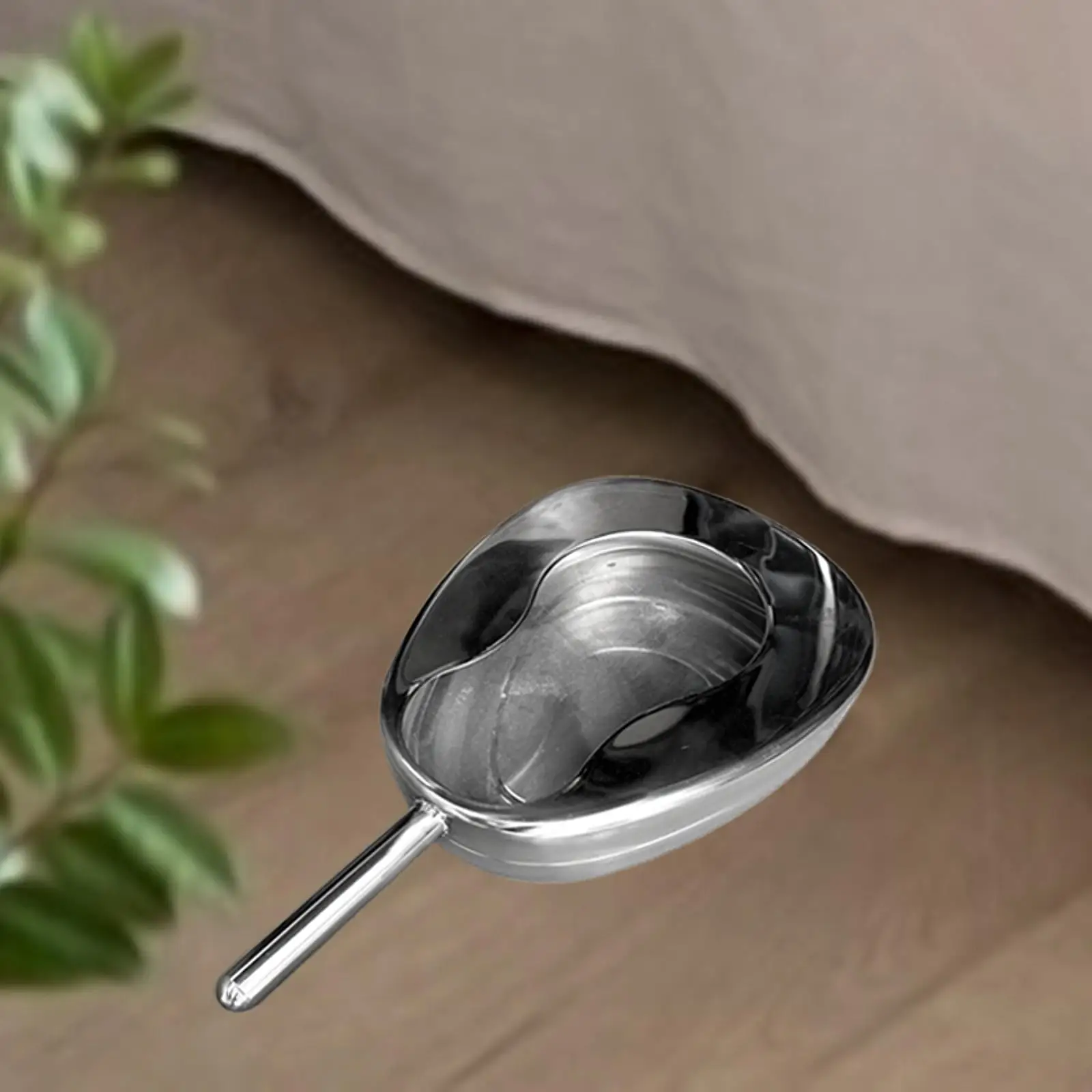 حاوية تبول ناعمة من الفولاذ المقاوم للصدأ لسرير المسنين للرجال والنساء بدون غطاء #4