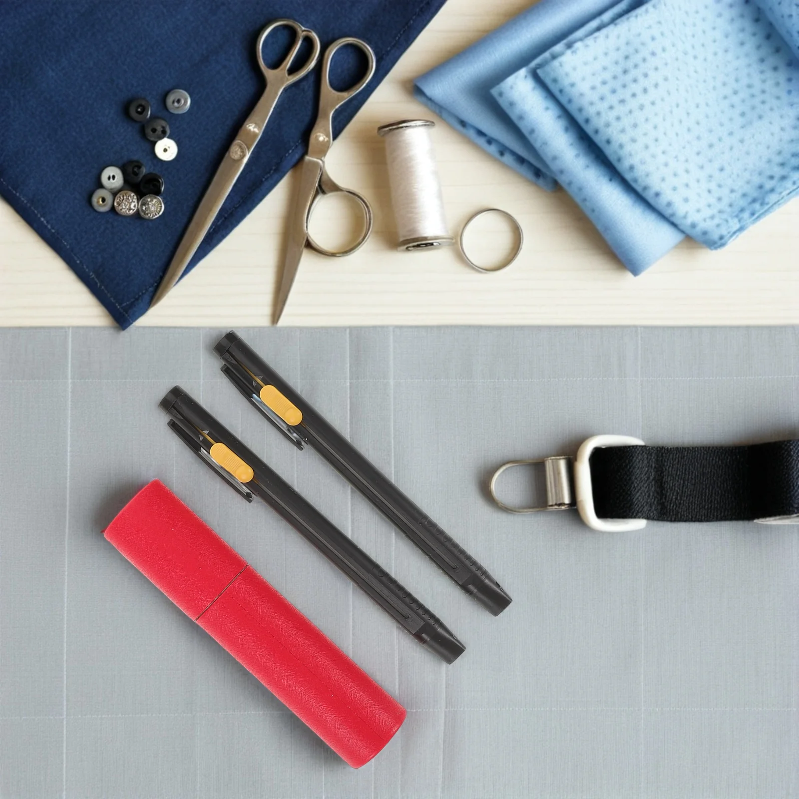 2 set Sewing Markers Set: Invisible Fabric Pens For Embroidery Quilting Dressmaking Air Erasable Washable Refillable Tailor