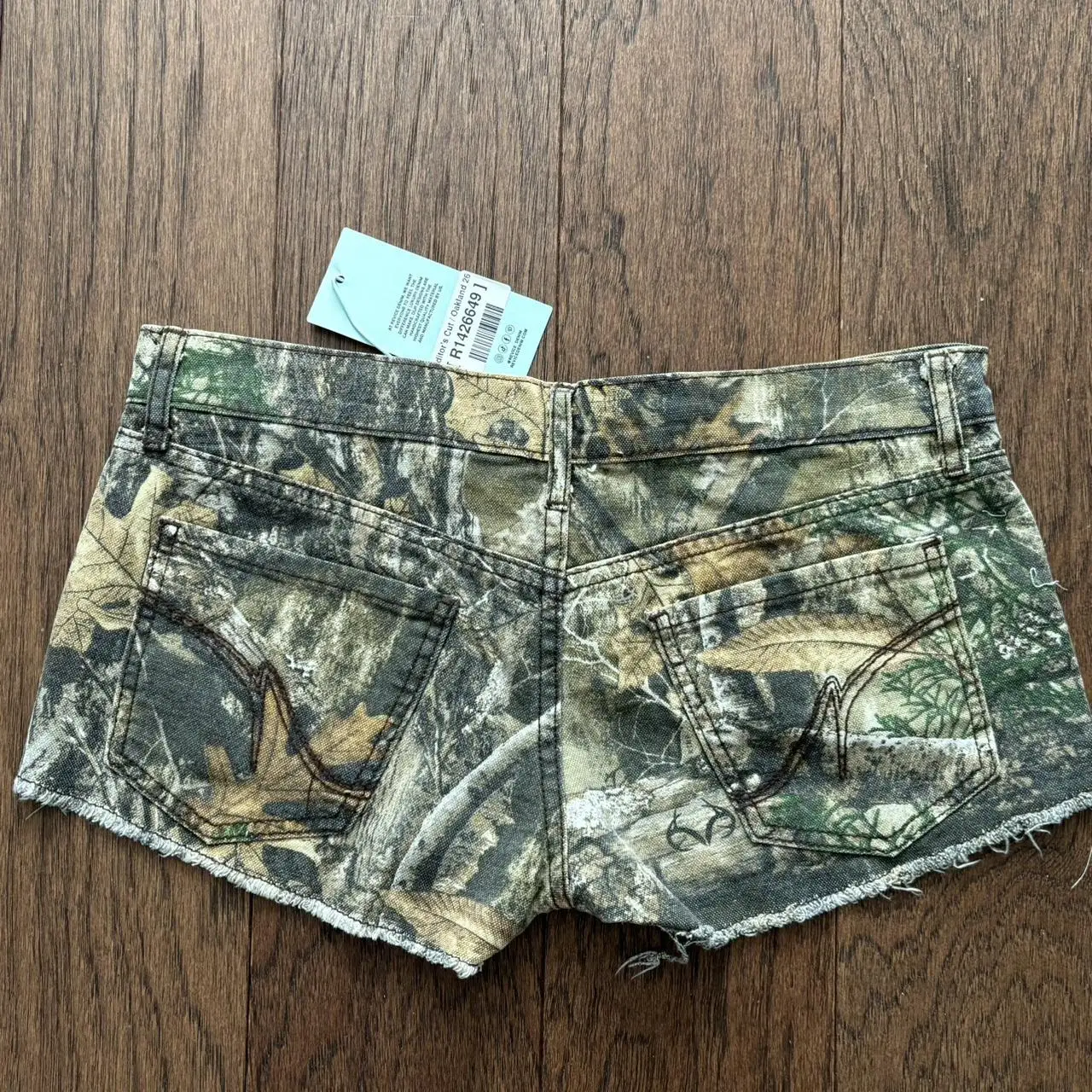 Retro Camo Shorts Womens Y2K Skirt Sweetheart Fashion Gothic Tactical Camo Hip Hop Pocket Baggy Denim Shorts Slim Mini Skirt