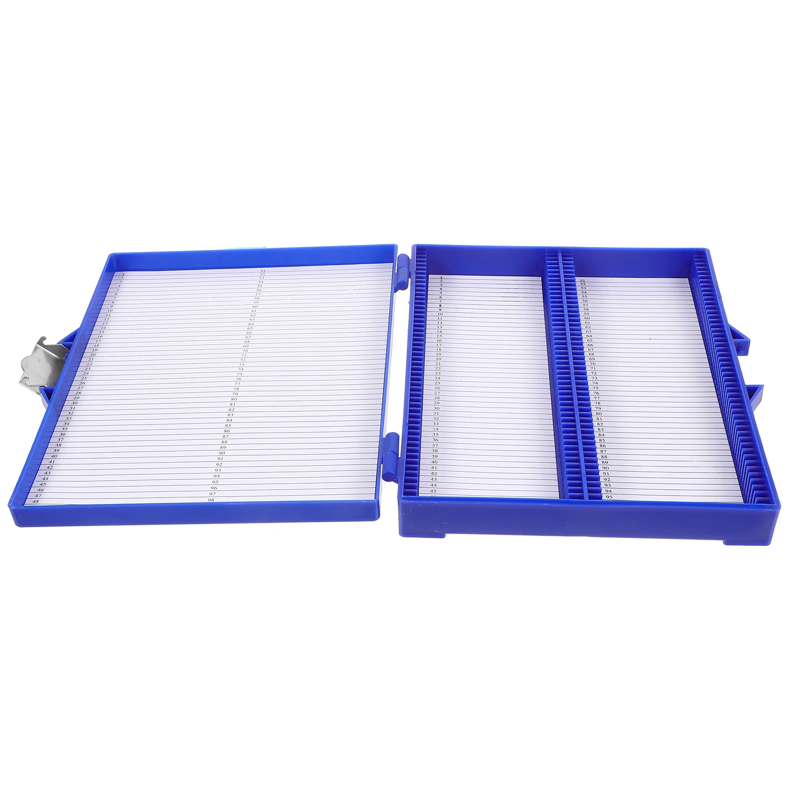 

100 Pieces Microscope ABS Plastic Specimen Container Reusable Slide Storage Holder Lab Equipment Accessory