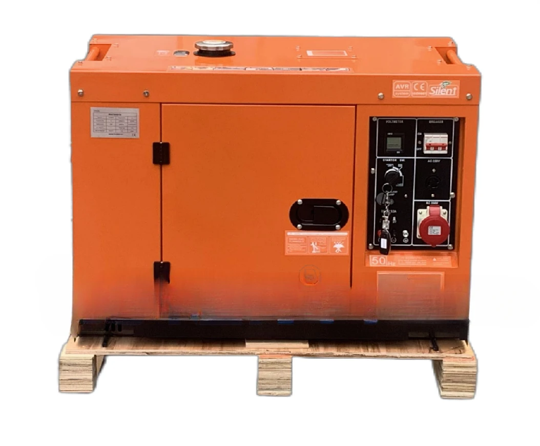 

230V 50Hz diese l generator sets 10kw single phase air cooled silent type diese l generator 10kw generator