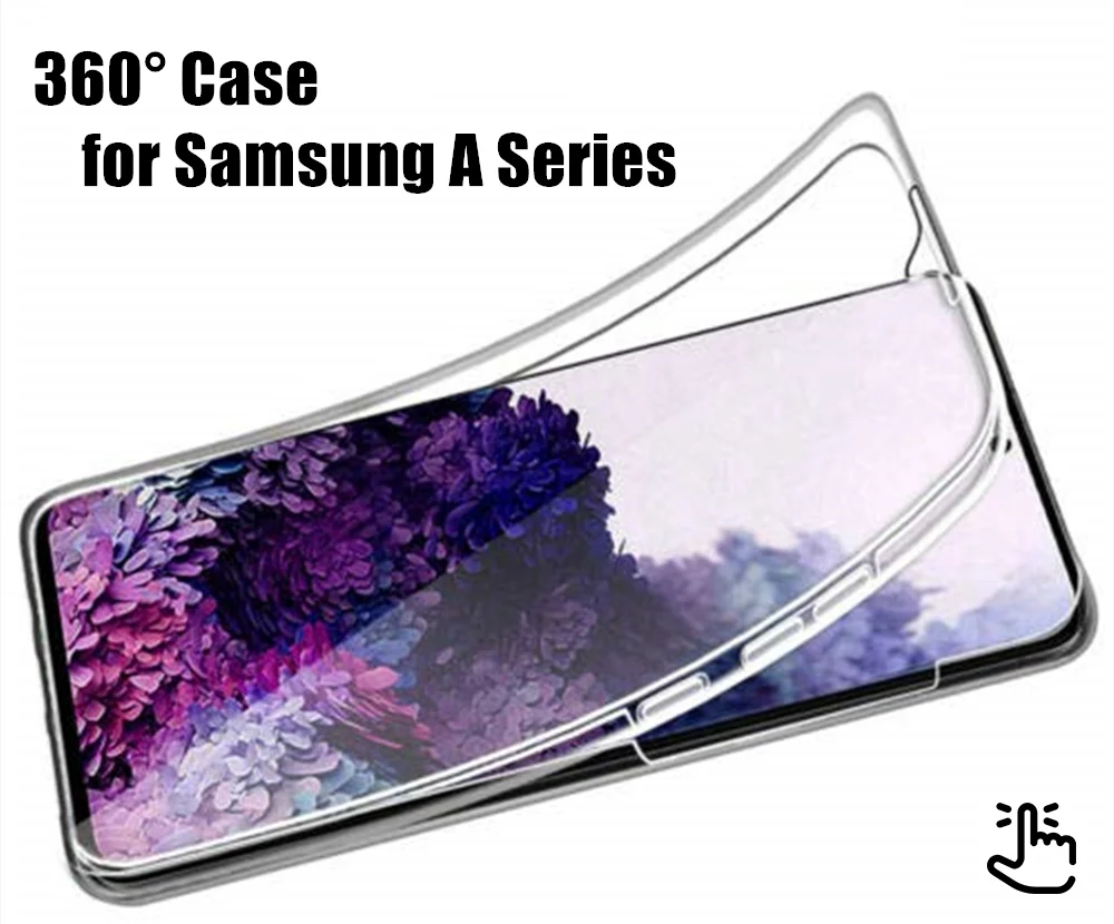 360° Vollständig Transparente Hülle für Samsung Galaxy S22 S21 S23 S20 FE Note 20 Ultra Doppelte Transparente Abdeckung – Detail 12