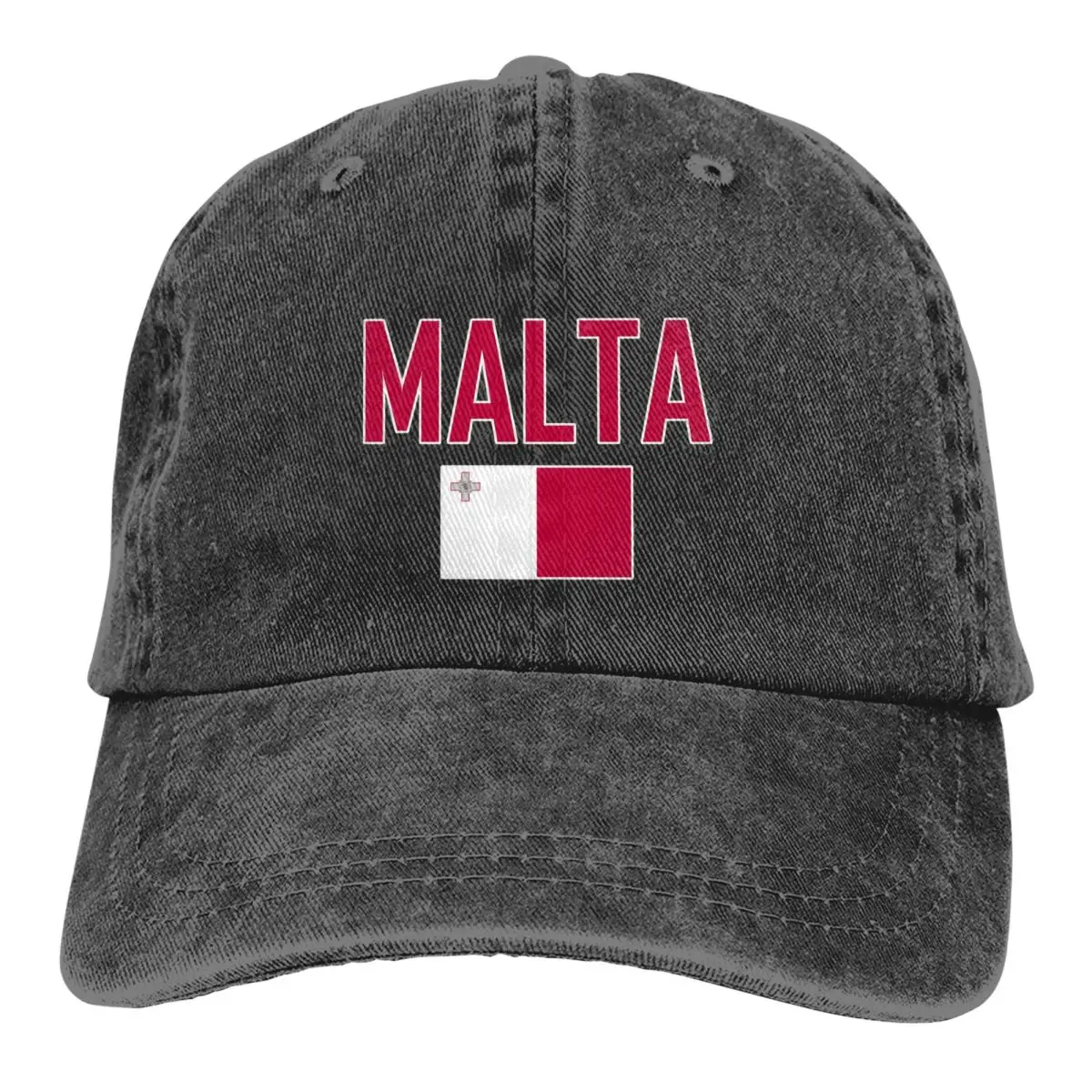 Flag of MALTA Baseball Caps Unisex Soft Casquette Cap Fashion Denim Hat Vintage Adjustable Dad Hat