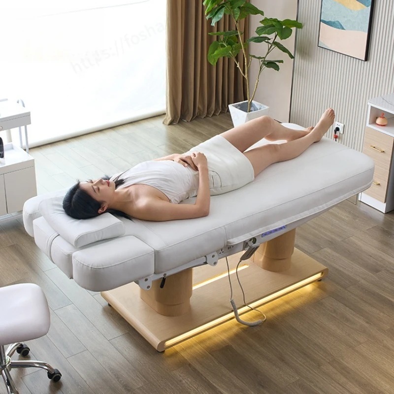 

Кушетка для косметологических процедур, татуажа и спа-ухода за лицом, электрическая, с изогнутой спинкой, для салонов красоты