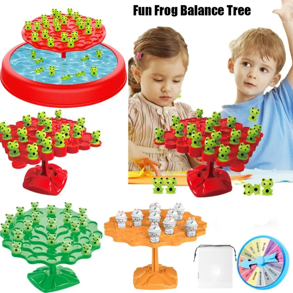 Hoge kwaliteit ouder-kind leuke kikker evenwichtsboom educatief cadeau kinderen Montessori wiskunde speelgoed evenwichtsbord puzzel voor kinderen
