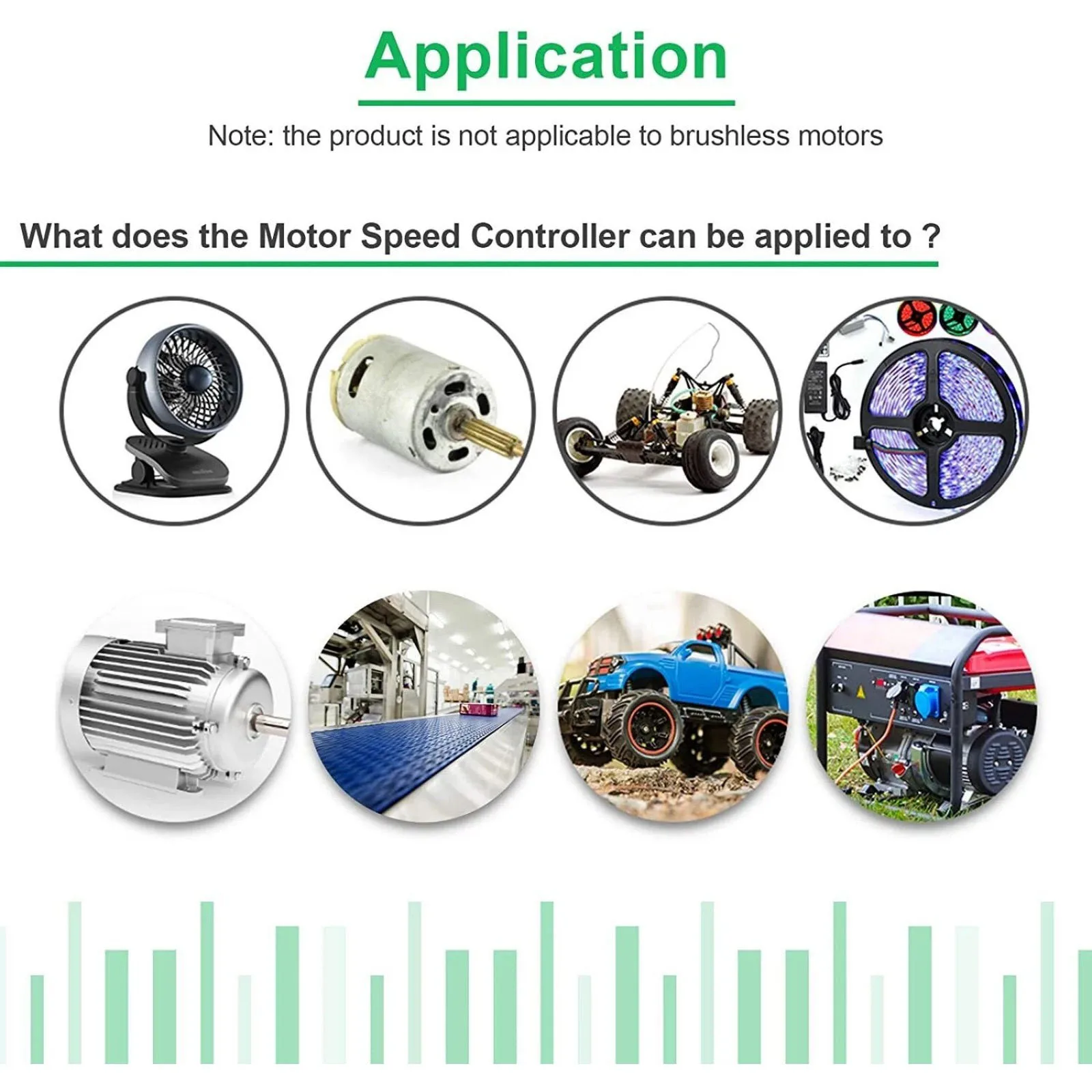 PWM DC Motor Speed Controller 9-60V 12A 500W with Digital Encoder, Adjustable Frequency 1KHz-99KHz Soft Start