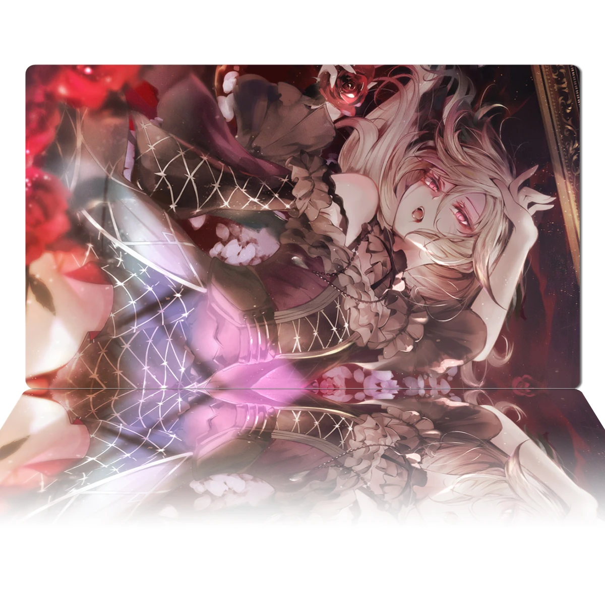 YuGiOh Vampire Fraulein Mat TCG OCG CCG Playmat Card Game Board Game Mat Anime Mouse Pad Rubber Desk Mat Zones Free Bag 60x35cm