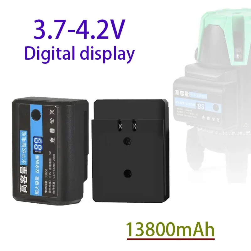 NEW 13800mah Chargeable High Power Battery Laser Level 360 Building Tools for Levelling 3D 12 Line Powerful Green Laser Level