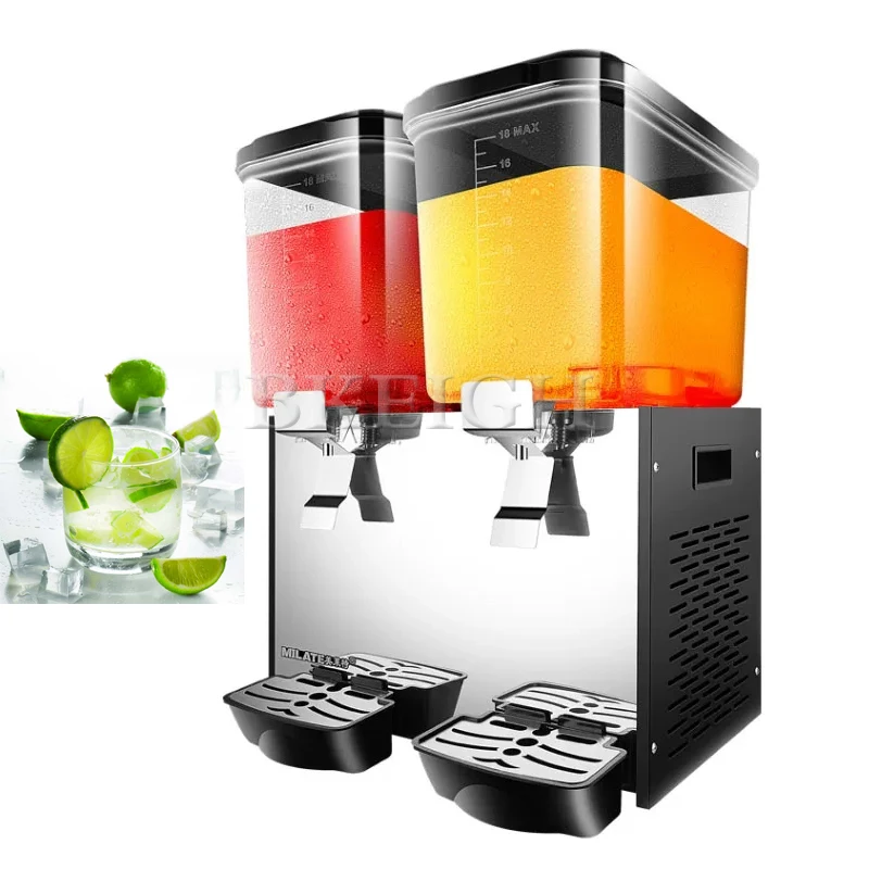 

Dual Cylinder Refrigeration Commercial Beverage Machine, Small Beverage Mixer, Buffet Juice Machine