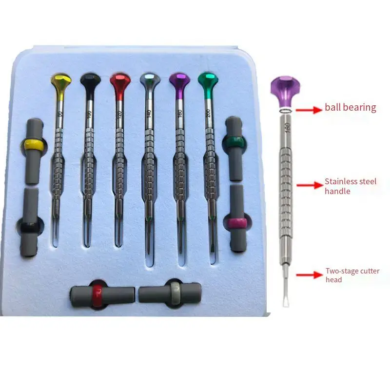 Kwong YUEN With Ball Bearing Screwdriver Set Watch Repair Tool Watch Repair Tool Kit for Watchmakers GY0183 Series Screwdrivers