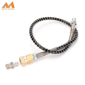 Pneumatics Air ปั๊ม50ซม.Air เติมแรงดันสูงไนล่อน M10x1กับ Quick Disconnect 40Mpa 400Bar 6000psi