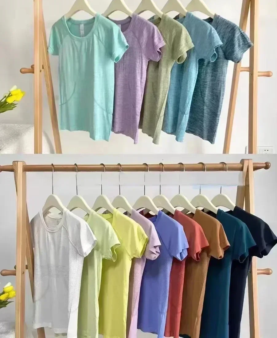 

Женская дышащая спортивная футболка Lemon Swiftly Tech с короткими рукавами 2,0, высокоэластичная быстросохнущая бесшовная спортивная футболка для йоги и бега в тренажерном зале