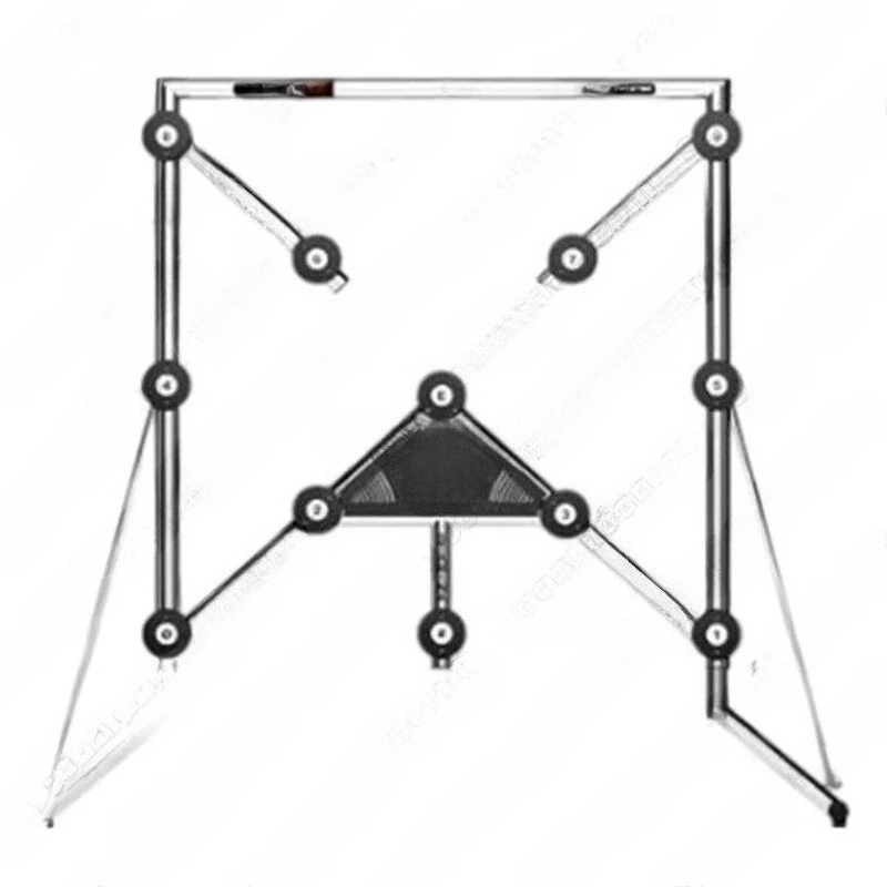 Machine de défi de carnaval d'entraînement de réaction de batak en métal interactive pour les activités de terrain de jeu de centre sportif