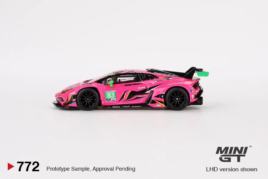 MINIGT 1:64 Lamborghini Huracán GT3 EVO2 # 83 MGT00772-CH carro liga brinquedos veículo motorizado modelo de metal fundido para crianças