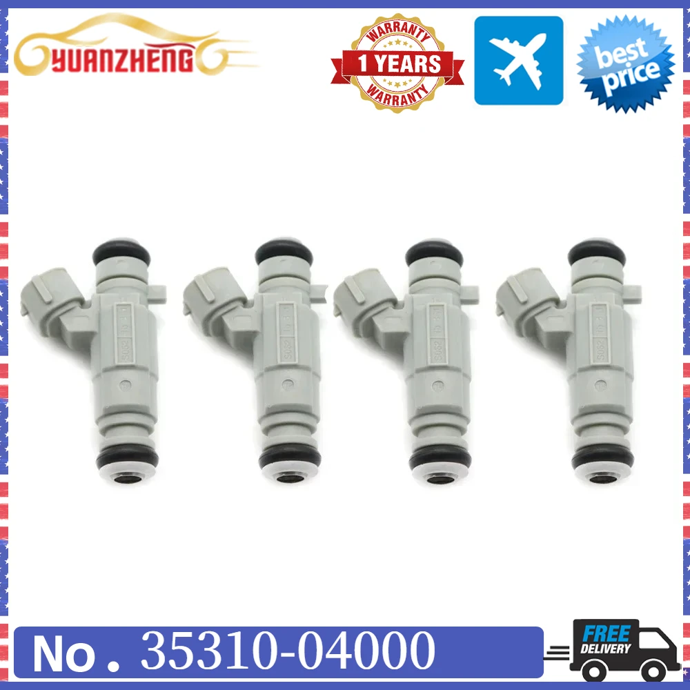 Car Fuel Injector Nozzle 4pcs/lot For Hyundai i10 1.2 2011-2014 for Kia Picanto Mk2 11-16 35310-04000 3531004000 35310 04000