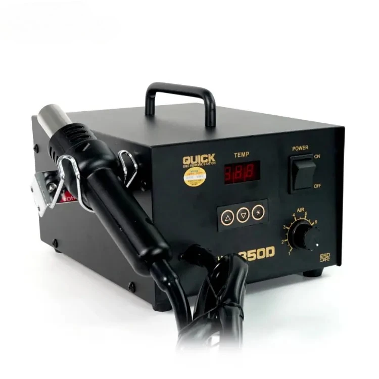 QUICK 850 Series Rework Station Hot Air Soldering Station SMD Rework Station Lead Free With Heat Gun 850A 850A+ 850D