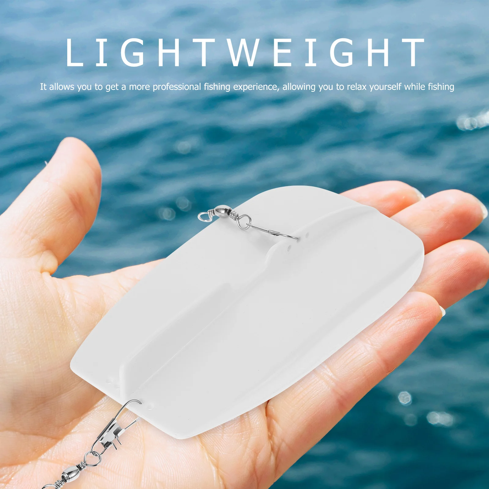 

Plastic Diving Gear Adjustable Trolling Planer Boards Outdoor Supply Bait White Fishing Tool Portable Outdoor Supply