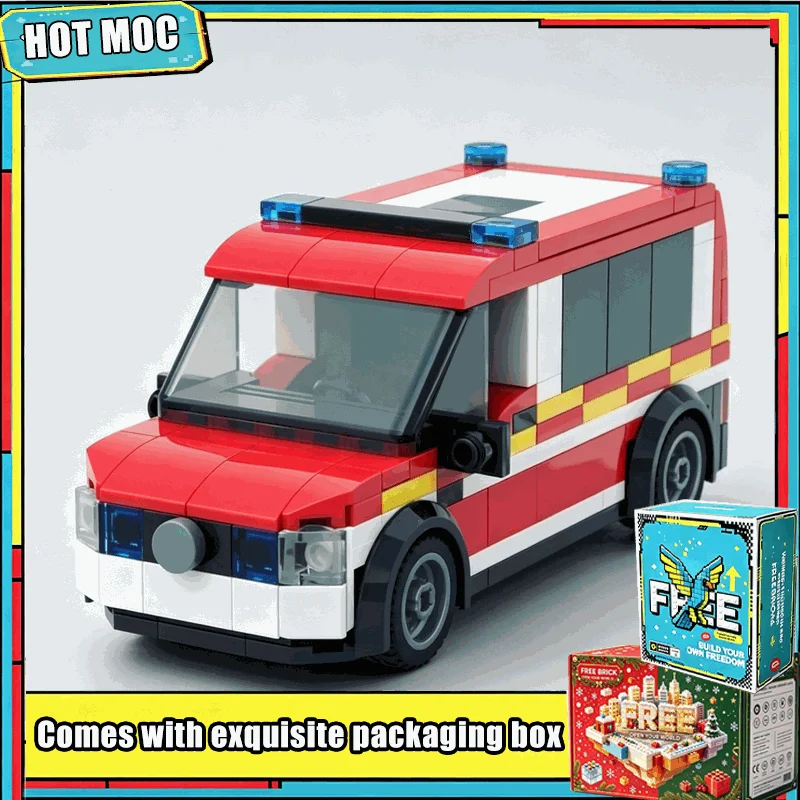 226PCS Emergency Doctor Vehicle Building Blocks Rescue Car Model DIY Assembly Creative Educational Toy Christmas Gift Home Decor