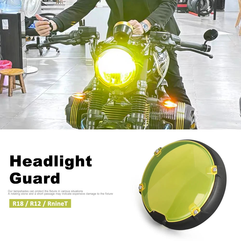 

Motorcycle Headlight Protector Headlight Grille Cover Headlight Guard For BMW R nineT Scrambler RNINET R12 nineT R18 Classic
