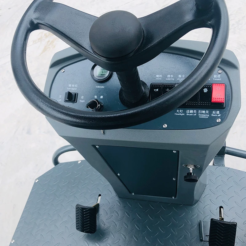 Factory Direct Multifunction Electric Ride-On Industrial and Urban Sweeper for Commercial Use
