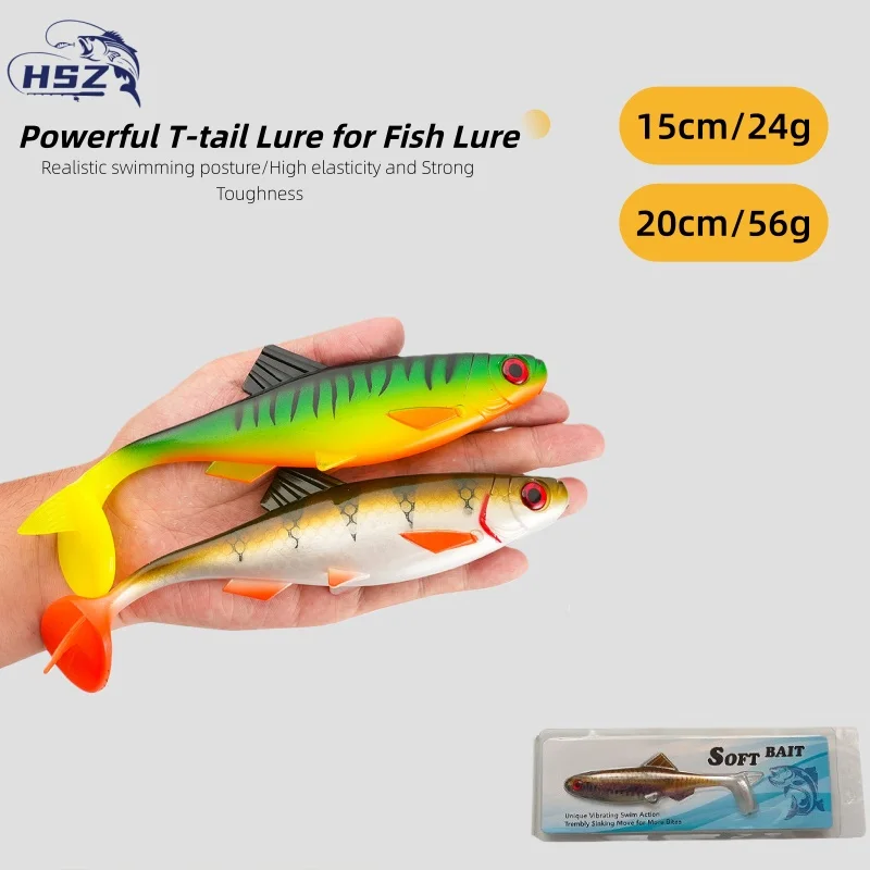 

1pcs 15cm-24g/20cm-56g Fishing bait Large size soft bait Sea fishing bait Artificial fishing gear