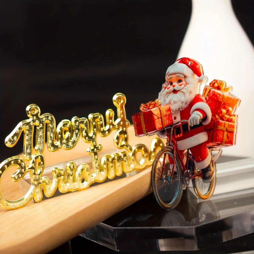 

Santa Claus Snowman Pendant Christmas Tree Ornament DIY Handmade Merry Christmas Present Happy New Year Xmas Hanging Tags