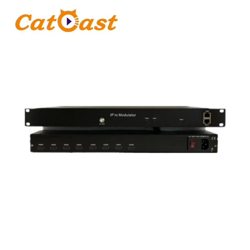 Headend Modulator 4 Channels HD to 4 Carriers RF Dvb-c/dvb-t/isdb-t  AVC H.264 Encoder Modulador