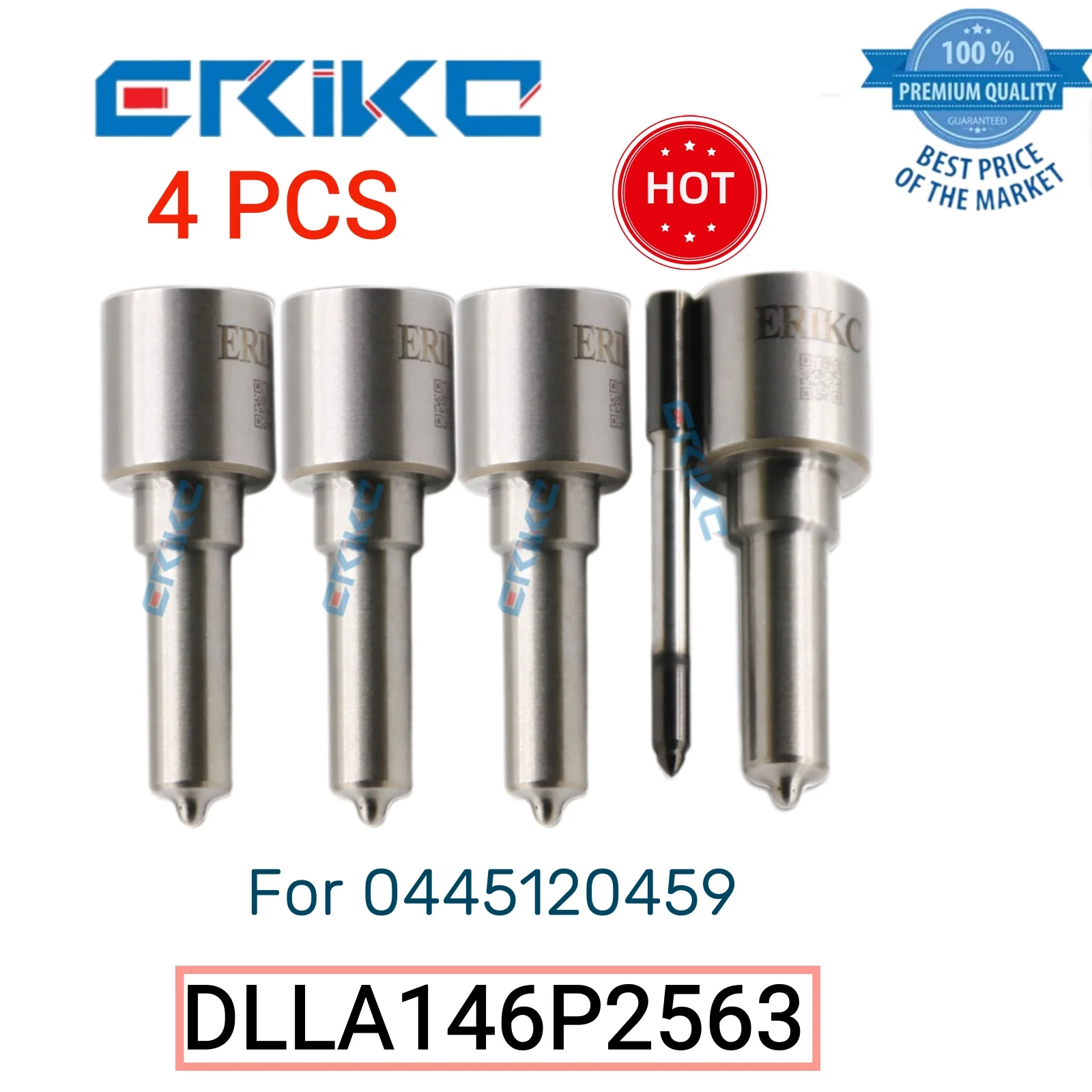 4 PCS DLLA146P2563 Diesel Injector Nozzle 0 433 172 563 DLLA 146 P 2563 Sprayer Nozzle DLLA 146P2563 Jet for 0445120459