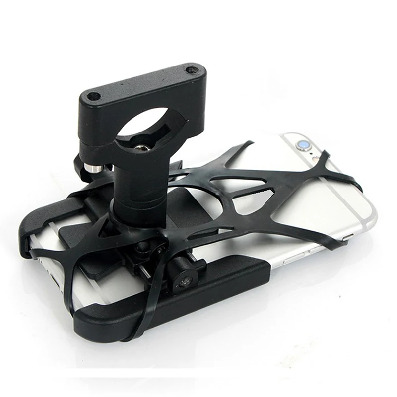 Bike Motorcycle Phone Mount Tether X Web Grip Silicone Cell Phone Holder Band Universal Elastic Rubber Security Strap