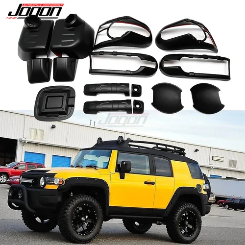 Tapa de espejo retrovisor para coche, accesorio Exterior para Toyota FJ Cruiser 2007-2022, tapa de tanque de combustible, embellecedor de luz antiniebla trasera