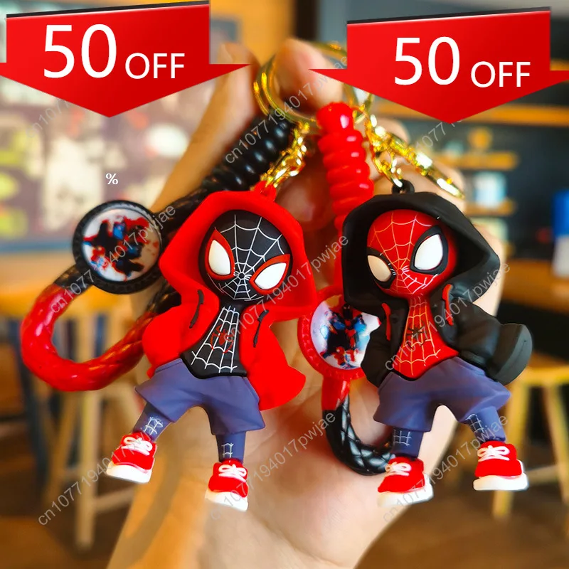 

Marvel Bestseller: Spider-Man Knitted Hoodie — Marvel Keychain Claw Machine Prize Export-Style Souvenir Small Gift Giveaway Item
