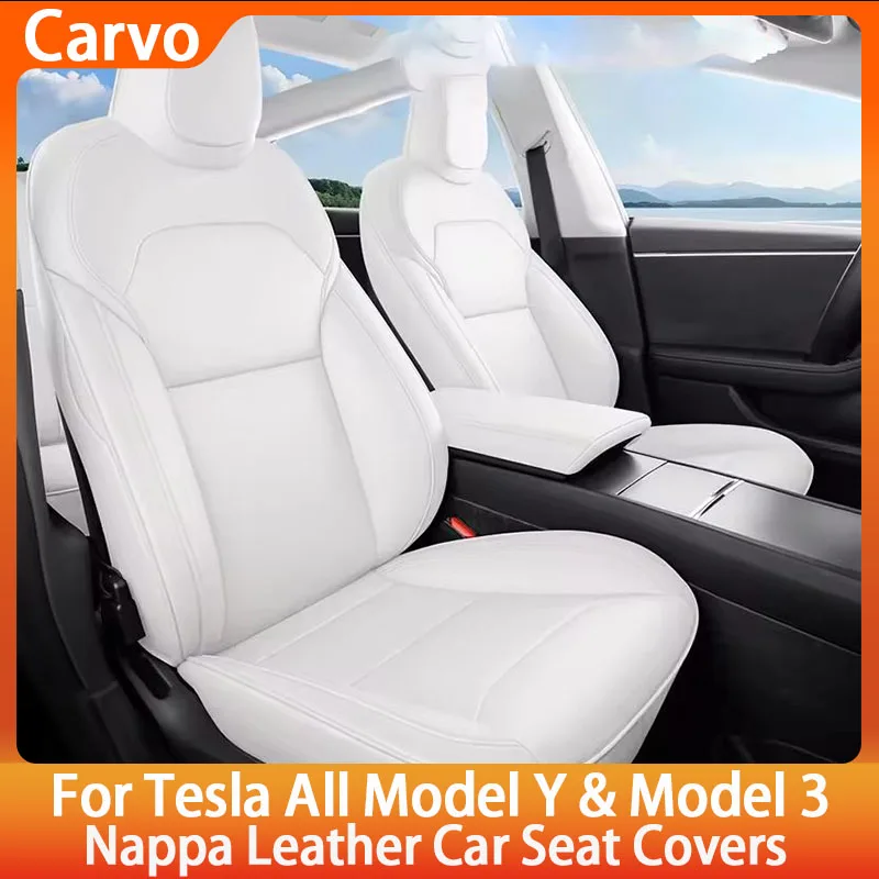 

Кожаный чехол на автомобильное сиденье для Tesla Model 3 2021-2025 Model Y 2017-2025, автомобильное сиденье на заказ, всепогодные аксессуары для интерьера