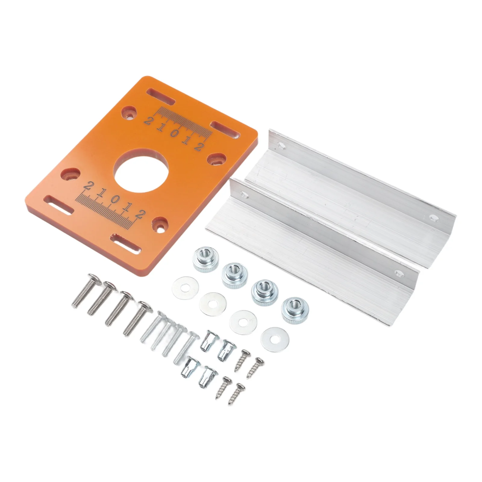 

Wood Router Slotting Locator with Slotted Base and Fastening Bracket Adapted for Multiple Woodworking Tasks and Material Types
