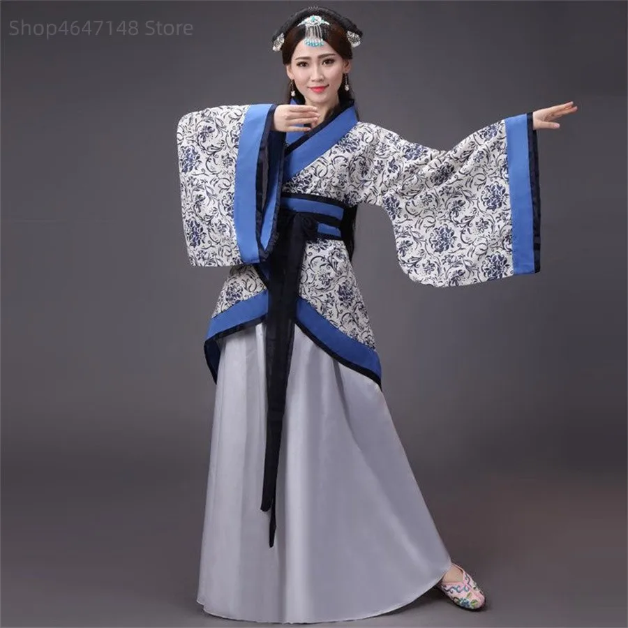 Robe Hanfu traditionnelle pour femmes, robe de danse sur scène, Tang chinois, pour spectacle, Cheongsam