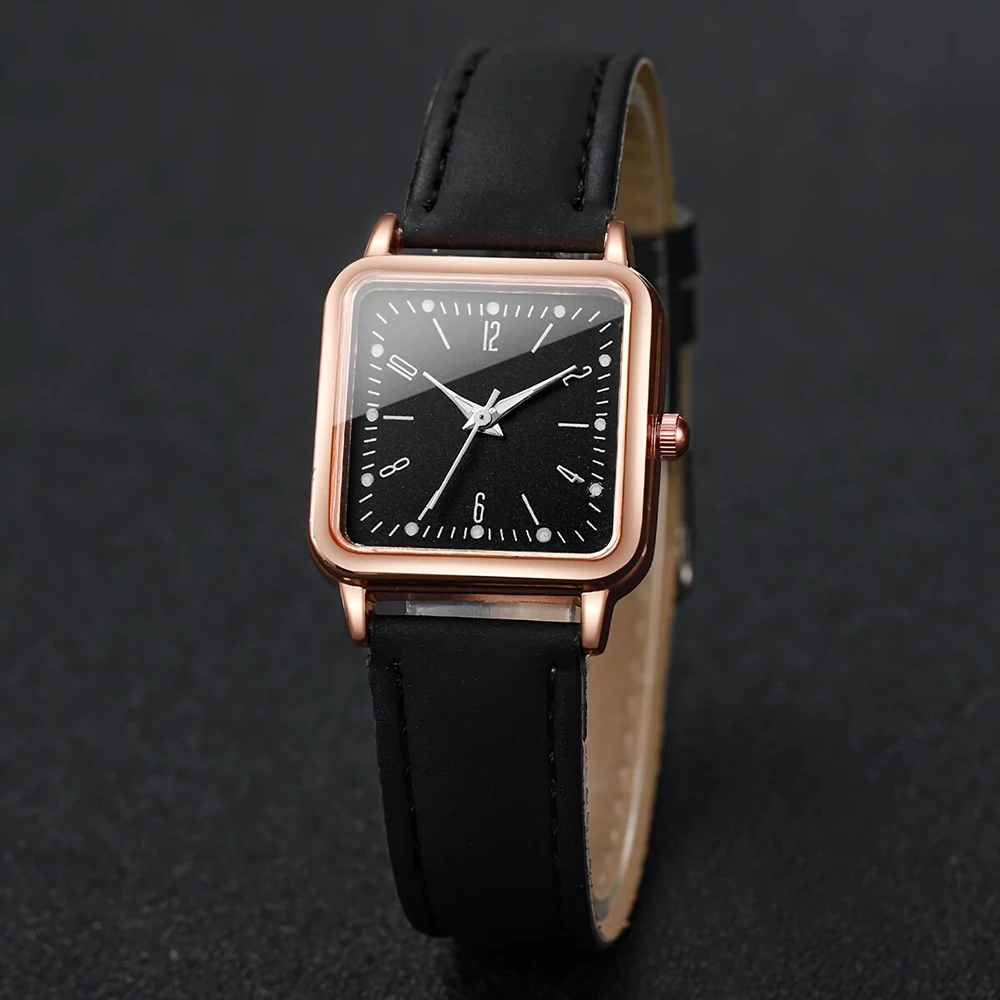 2Pcs Fashion Simple Set Watches Luxury Men Women Leather Quartz Watch for Women Business Casual Bracelet Wristwatch ﻿