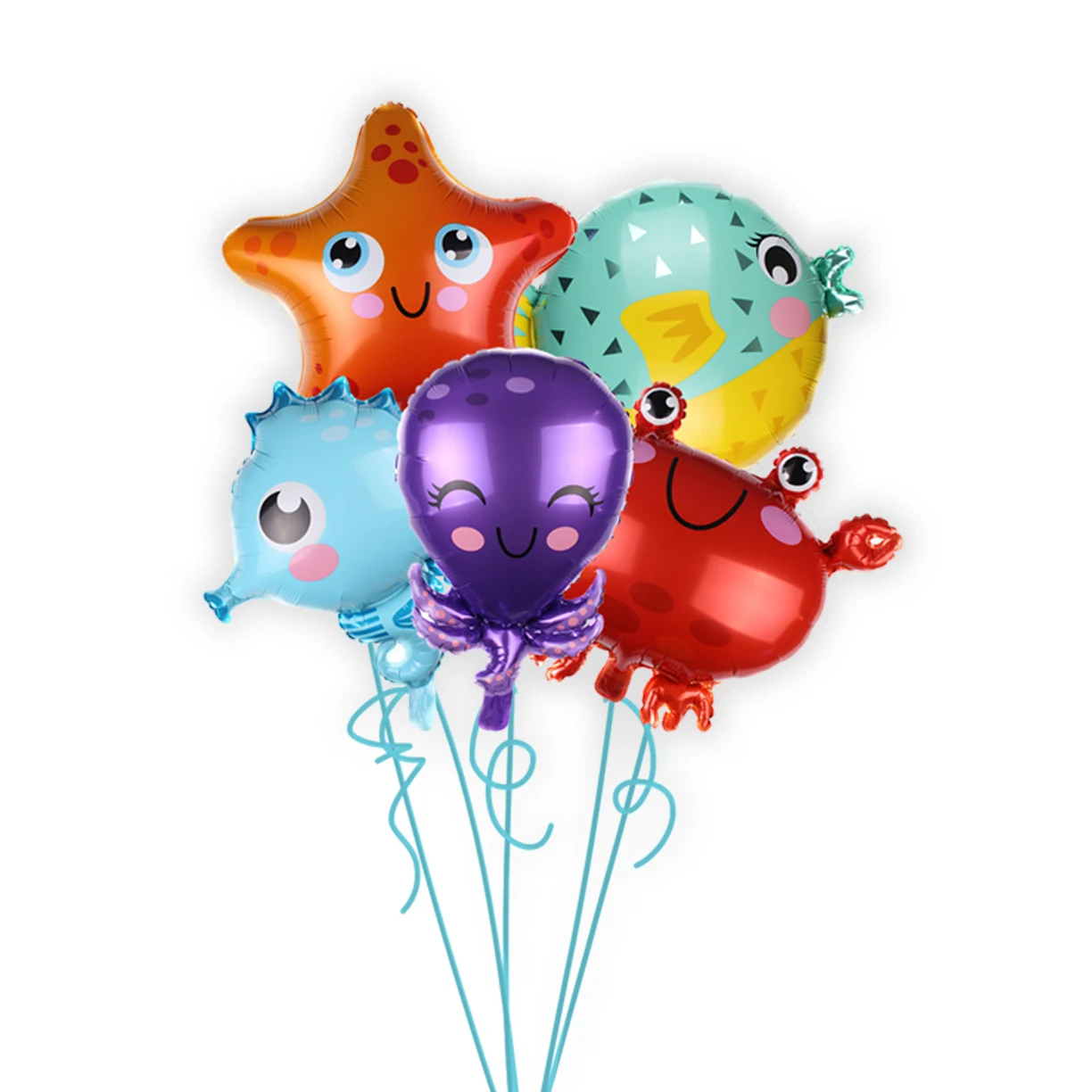 Under The Sea Birthday Party Decoration Shark Baby Shower Octopus Party Supplies Banner Tableware Sets Gift Box Ocean Balloons