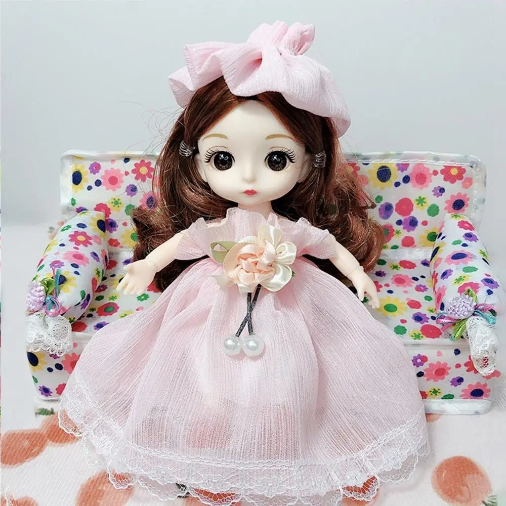 

16~17cm Doll Clothes High-end Dress Up Doll Rompers T-shirt Hat 1/8 BJD Fashion Doll Clothes Skirt Suit for DIY Girls Toys