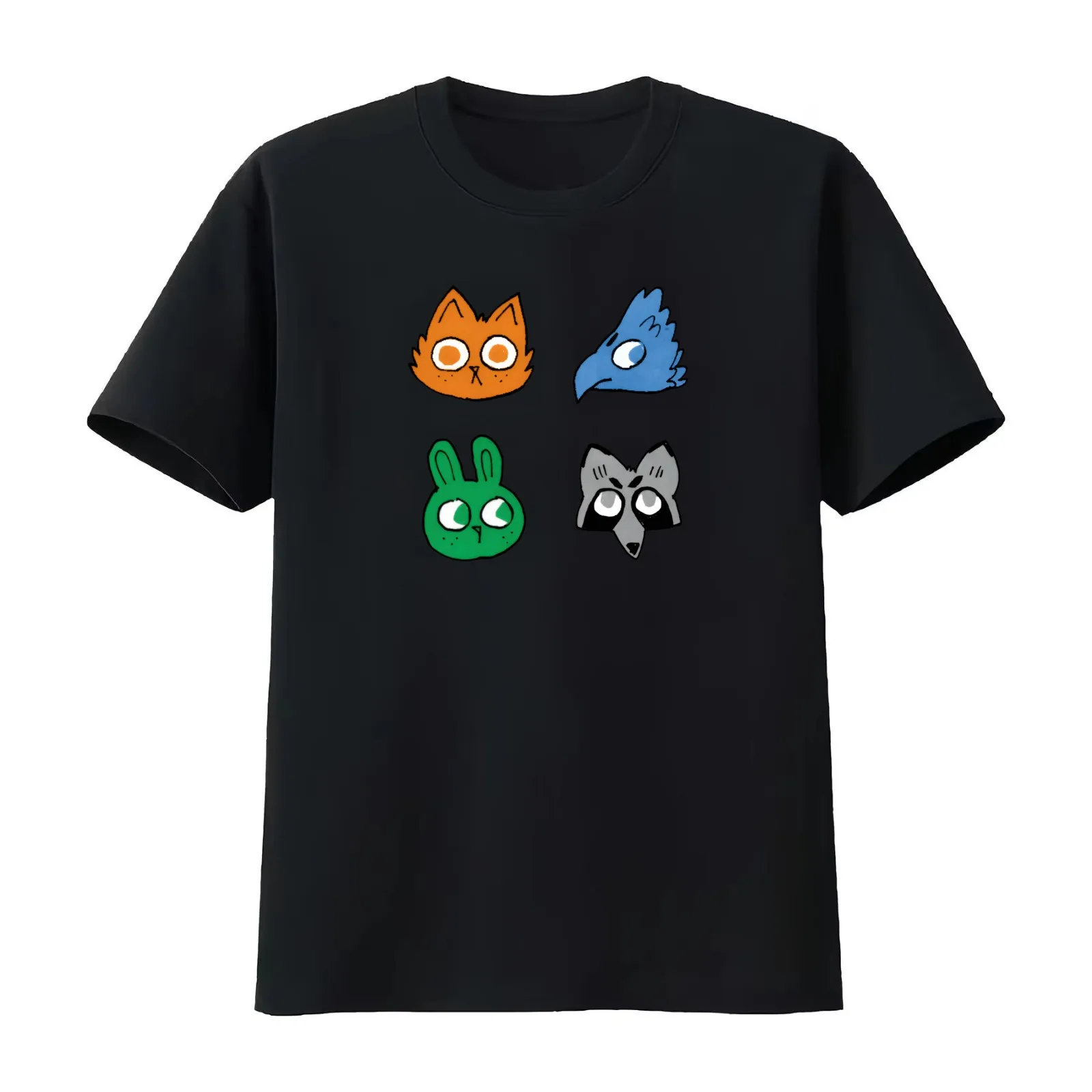 Root Main Factions T-Shirt Summer Casual Cotton Tee Oversized Streetwear Tops Vintage Graphic Print Loose Fit Short Sleeve