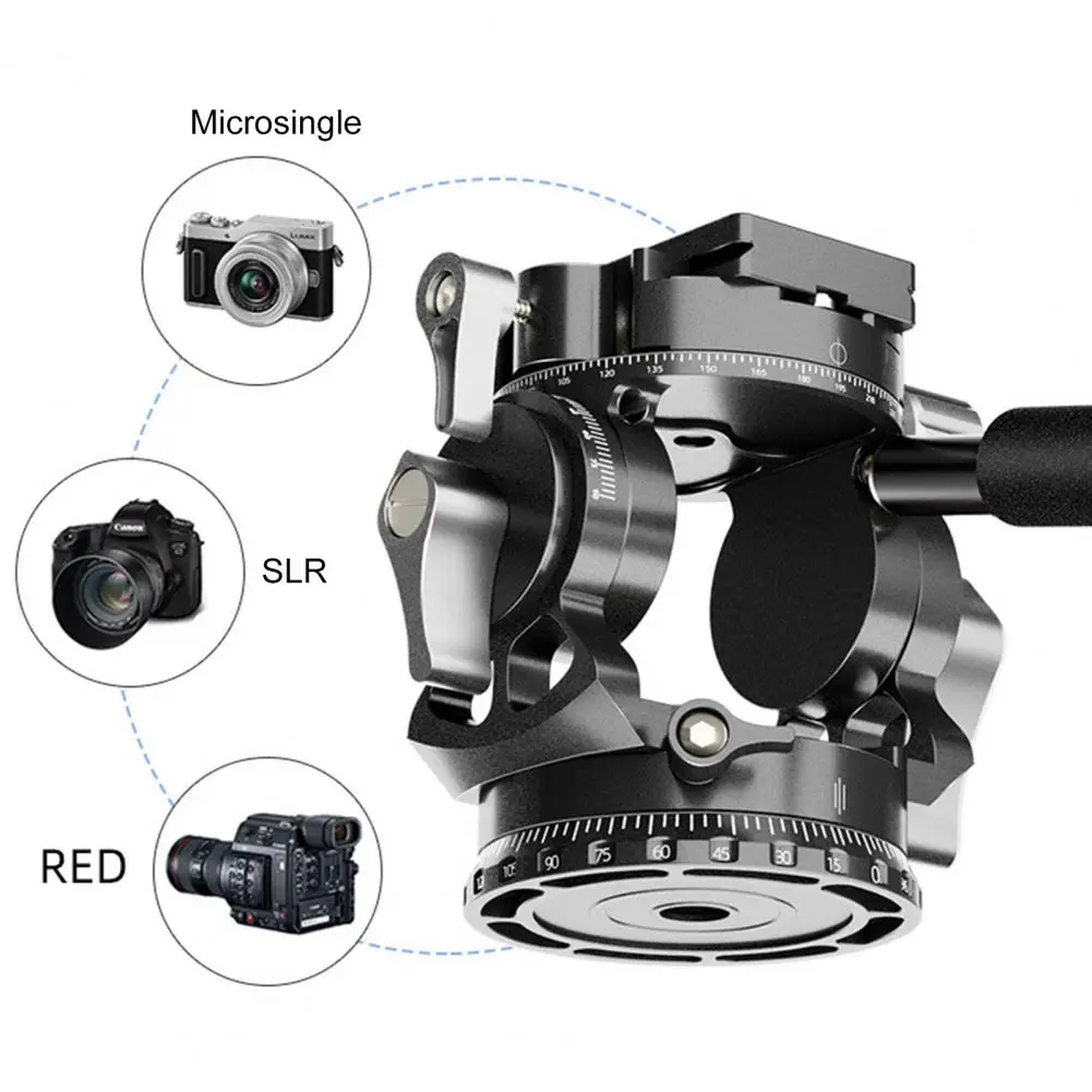 Camera Fixture Efficient Switching Video Camera Hydraulic Tripod Head for Shooting Filming