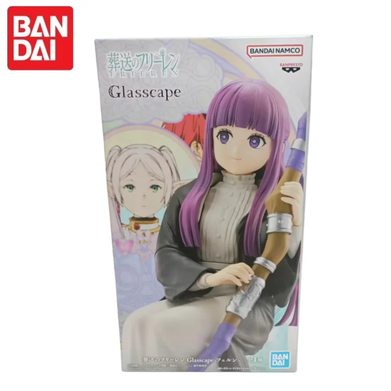 Em estoque original bandai além do fim da jornada glasscape-freren samambaia anime figuras de ação modelo brinquedos ornamento de mesa presentes
