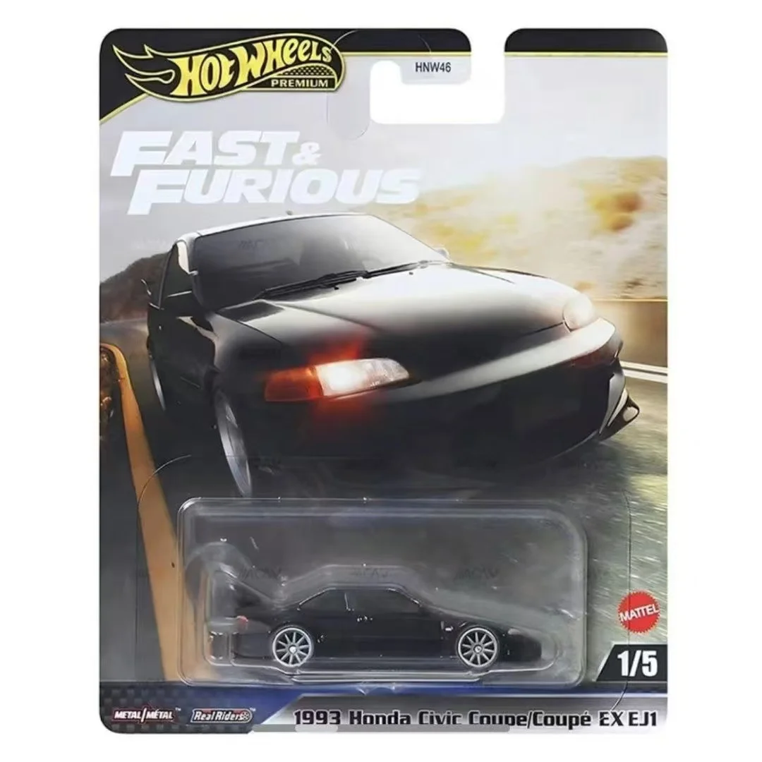 Mattel Hot Wheels 2025 nouveau modèle haute vitesse série rapide et furieuse modèle de voiture en alliage Honda Civic Porsche 911Rs Tpypta Chaser modèle statique cadeau de voiture pour enfants 1/64 Lamborghini cadeau en alliage Miniature