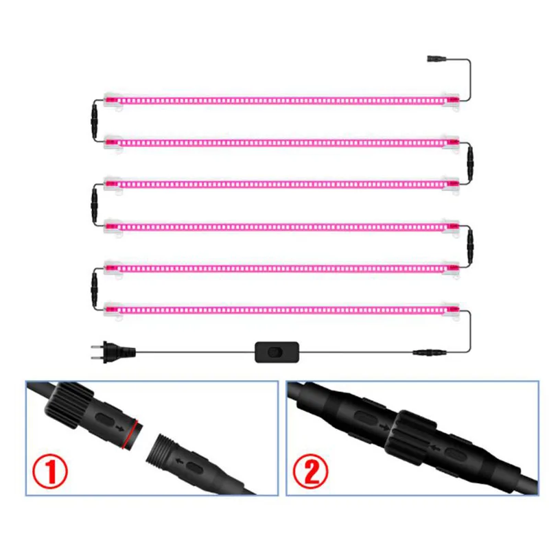 

AC 220V Plants Full Spectrum LED flower Grow tent box Light grow Greenhouse Phyto lamp tube red blue veg Indoor Growth Lights